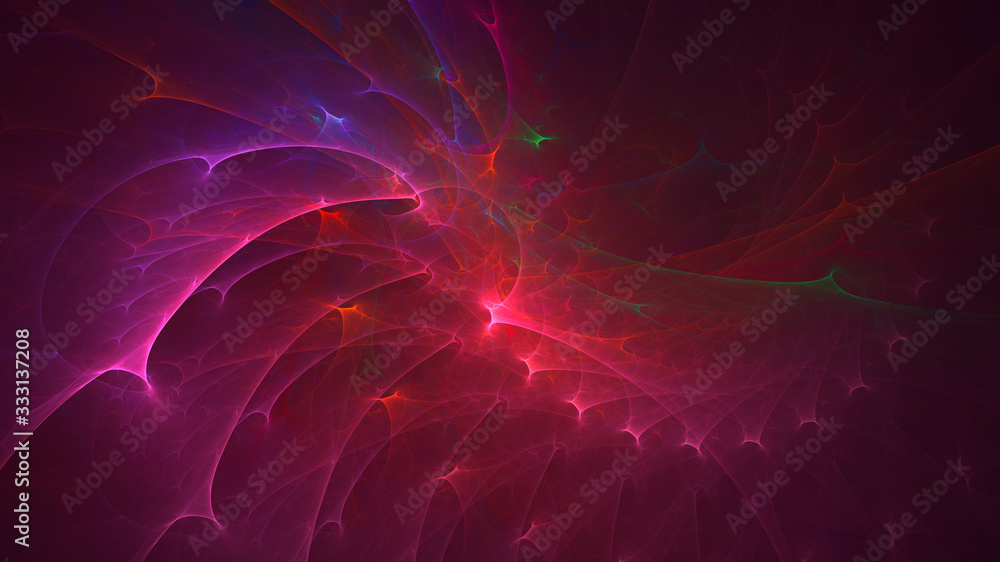3D rendering abstract fractal light background 3D rendering abstract fractal light background