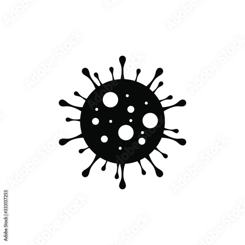 Coronavirus Icon. Severe acute respiratory syndrome coronavirus 2 (SARS-CoV-2) previously known by the provisional name 2019-nCoV. Dangerous Coronavirus Cell in China, Wuhan. Isolated Vector Icon