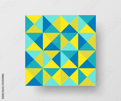 Amazing business advertisement vector mural art square banner mock up. Modern corporate abstract geometric illustration design layout background. Company identity quadrangle texture brochure template.