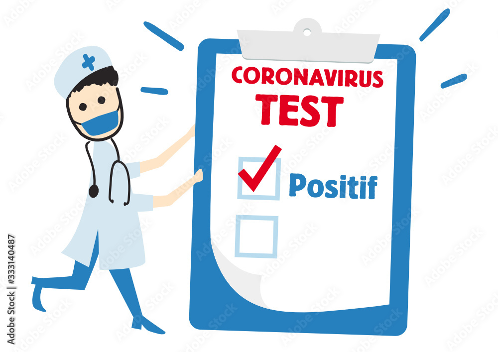 Coronavirus : test positif