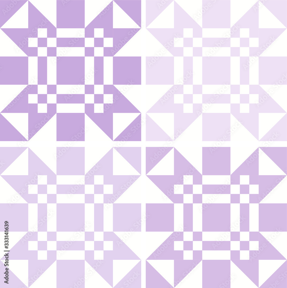 Purple Seamless Geometric Pattern Tiles Purple Seamless Geometric Pattern Tiles