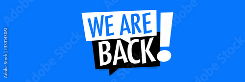 We are back !