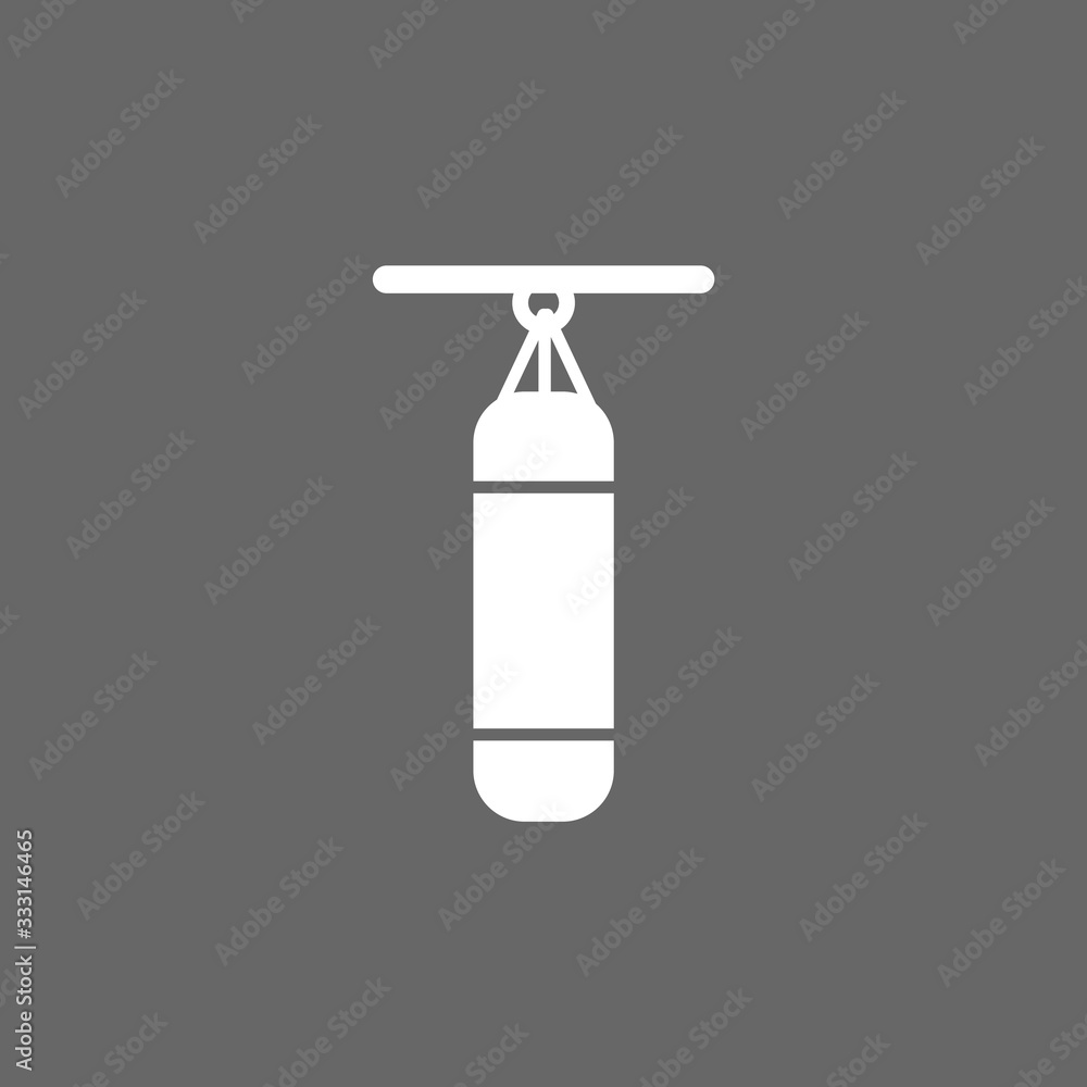 Punching bag icon. vector illustration Punching bag icon. vector illustration