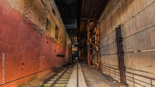 Vászonkép Abandoned construction site of block 5 and 6 of the Chernobyl nuclear power plan