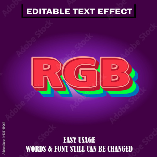 RGB COLOR TEXT EFFECT
