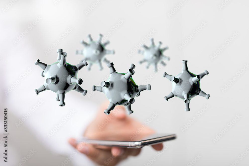 Coronavirus abstract background. Medical Genetics Bacteriological Microorganism.. Coronavirus abstract background. Medical Genetics Bacteriological Microorganism..