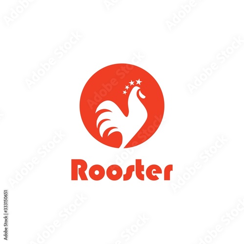 Rooster Logo Vector Food and Creative