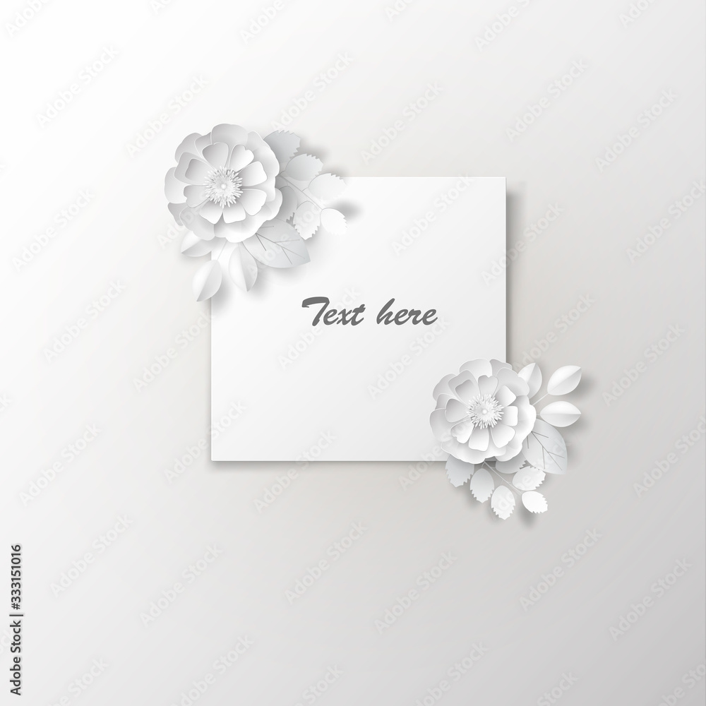 Paper art flowers background, bouquet, 3d rendering. Paper art flowers background, bouquet, 3d rendering.