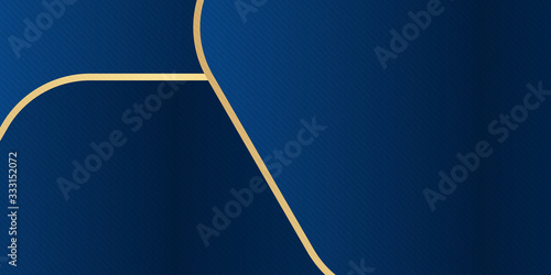 Abstract polygonal pattern background. Luxury blue and gold. Vector illustration design for presentation, banner, cover, web, flyer, card, poster, wallpaper, texture, slide, magazine, and powerpoint. 