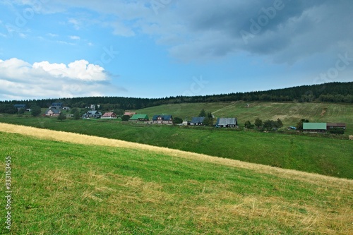 Czech Republic-view of the Pomezní boudy in Giant Mountains photo