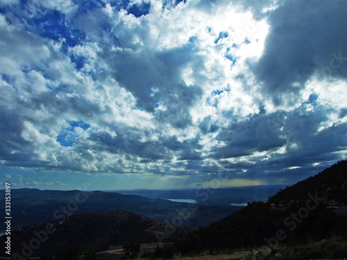 Marvelous clouds over the Adriatic from the Velebit peaks, Croatia (Cudesni oblaci nad jadranom sa velebitskih vrhova, Velebit - Hrvatska) photo