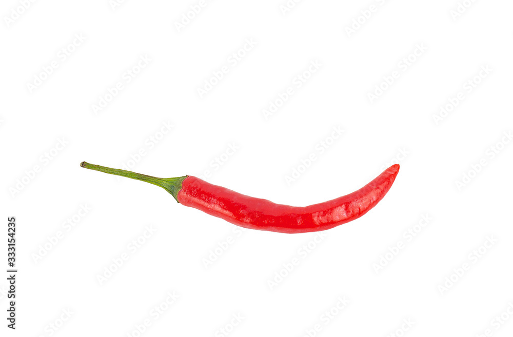 Chili pepper isolated on a white background,clipping path,Fresh pepper,Thailand red pepper. Chili pepper isolated on a white background,clipping path,Fresh pepper,Thailand red pepper.