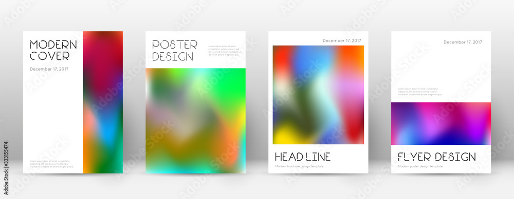 Flyer layout. Minimal exotic template for Brochure