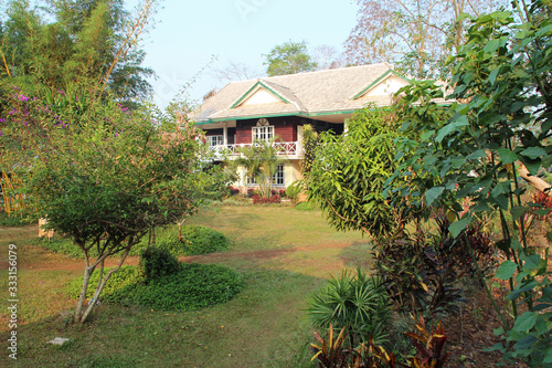 building in the countryside in laos