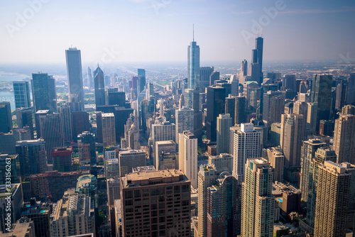 Fototapeta Naklejka Na Ścianę i Meble -  Chicago city skyline, USA