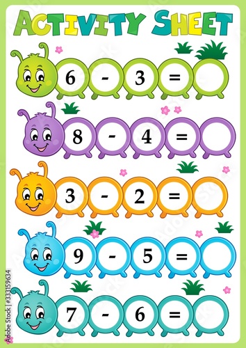 Activity sheet math theme 2
