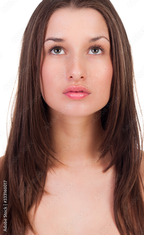 young beautiful woman with clear skin young beautiful woman with clear skin