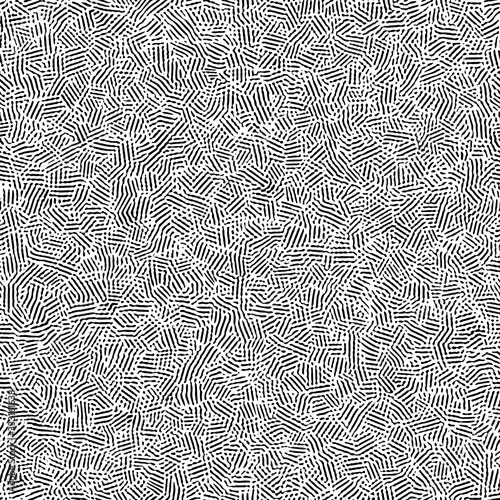 seamless screentone of organic textute, black and white reaction-diffusion shading. photo