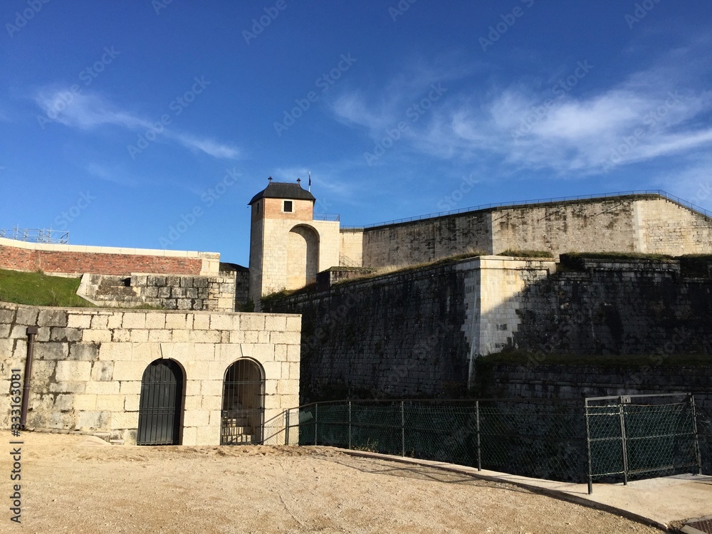 The Citadel of Besançon, a 17th-century fortress located on Mount Saint-Etienne, one of the seven hills that protect Besançon.