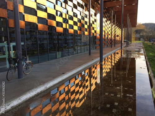 The Besançon Conservatory located in the City of Arts cultural and touristic center in Besançon, France