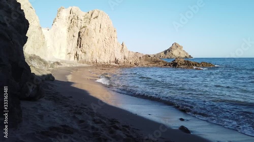 Rocky Coast of Cabo de Gata Nijar Park, Almeria, Spain. Andalusias largest protected area. photo