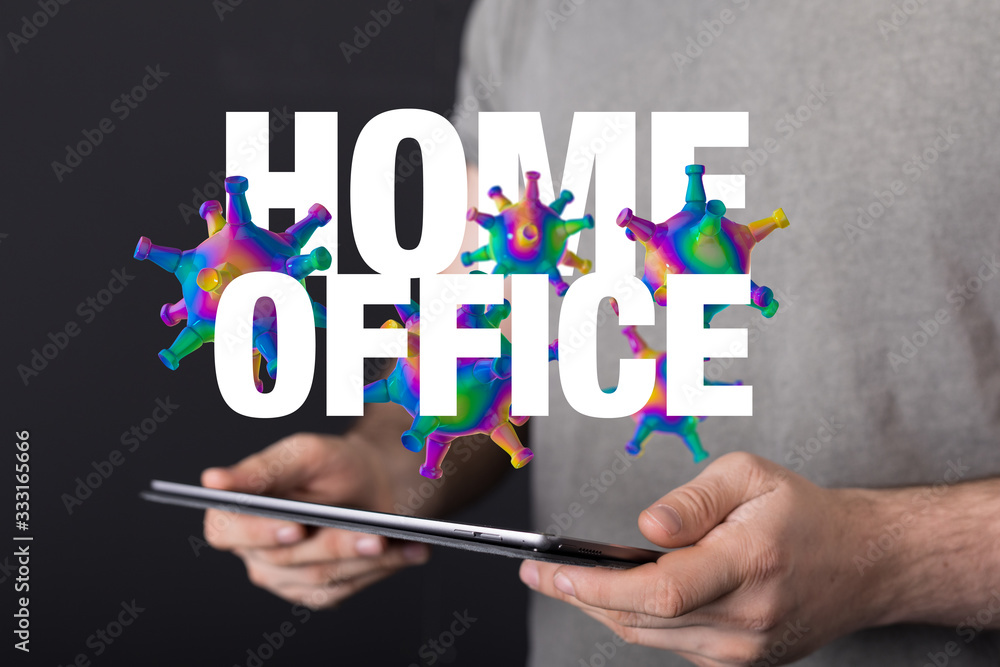 Home office suffering from a cold at work and at home. Home office suffering from a cold at work and at home.