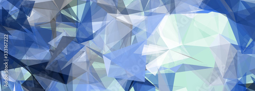 Colored polygonal space. Digital background. Triangular futuristic business wallpaper. Vector Illustration. widescreen