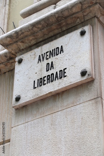 Liberdade Avenue in Lisbon