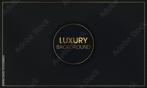 Luxurious Abstract Black Gold Background