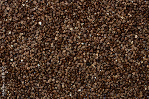 buckwheat texture. place for text. raw cereal grains