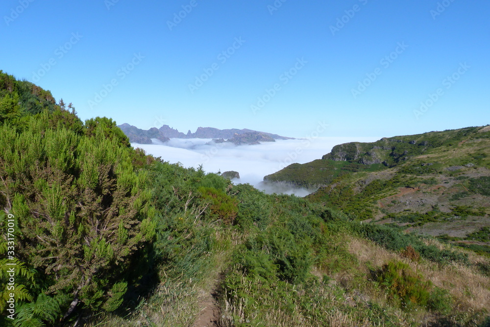 Madeira über den Wolken Hochebene