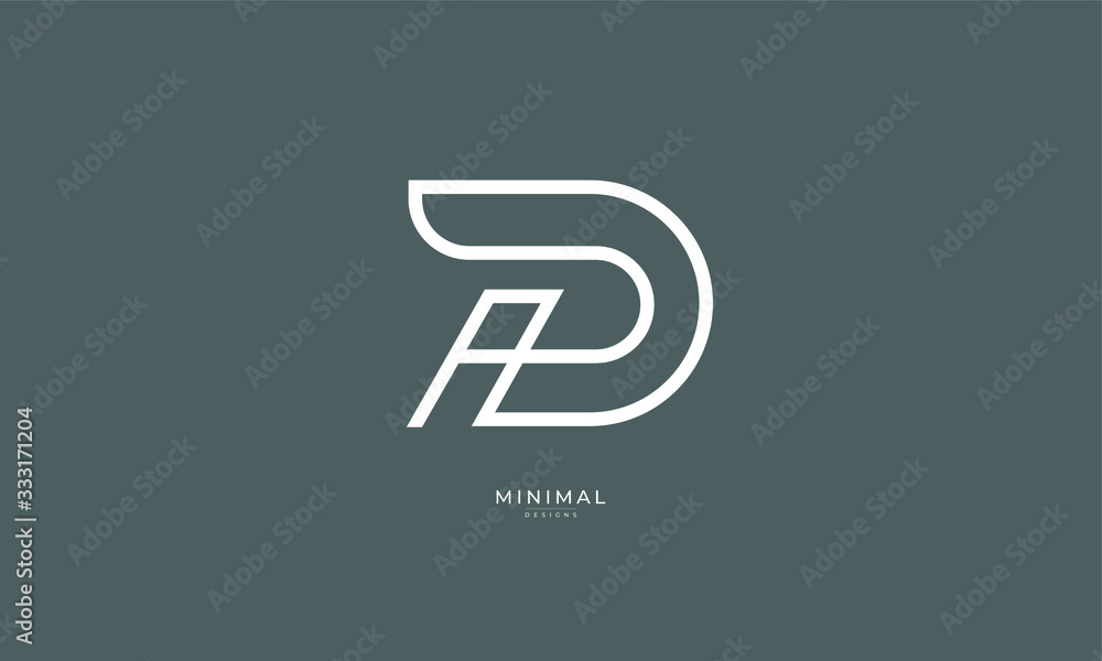 Alphabet letter icon logo DI or ID Alphabet letter icon logo DI or ID