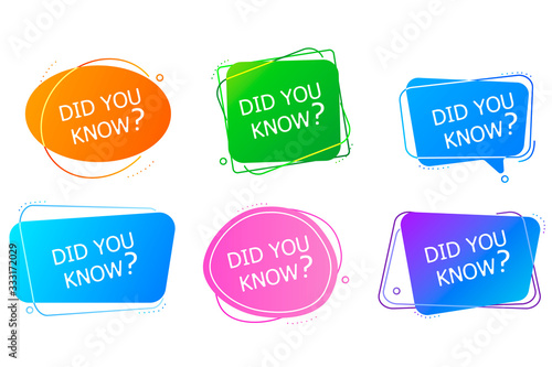 Did You Know Label
