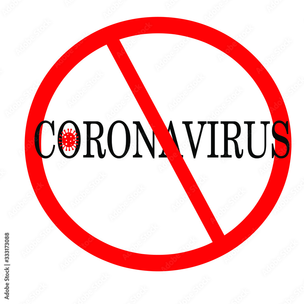 stop corona virus text illustration vector stop corona virus text illustration vector