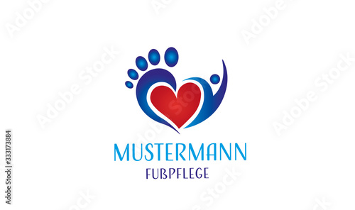 Fußpflege Logo Podologie Logo