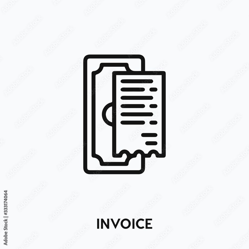 invoice icon vector. invoice sign symbol invoice icon vector. invoice sign symbol