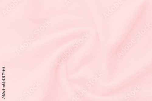 Abstract wave pink fabric texture background.