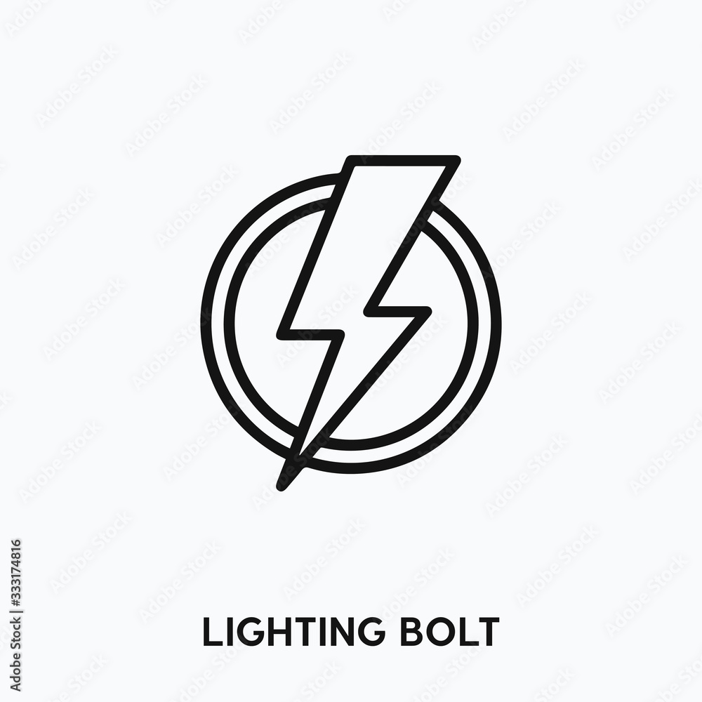 lighting bolt icon vector. lighting bolt sign symbol lighting bolt icon vector. lighting bolt sign symbol