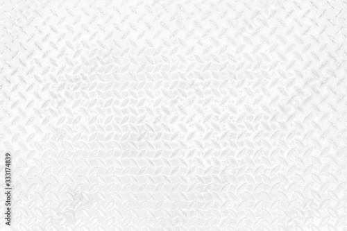 Old white metal diamond texture background.