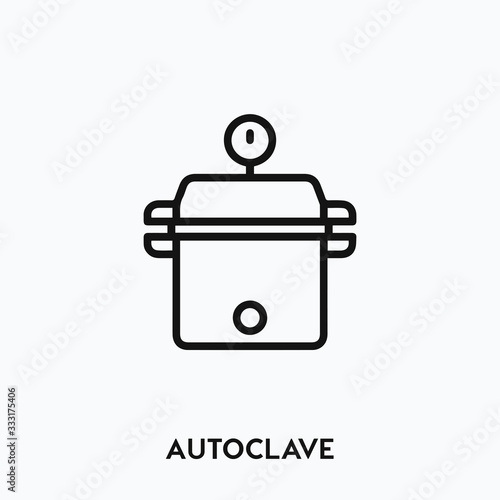 autoclave icon vector. autoclave icon vector symbol illustration. Modern simple vector icon for your design. sterilizer icon vector	 photo