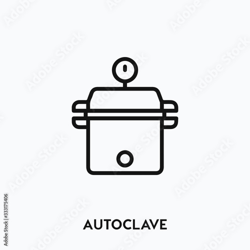 autoclave icon vector. autoclave icon vector symbol illustration. Modern simple vector icon for your design. sterilizer icon vector	
