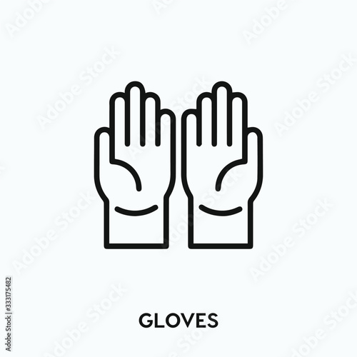 gloves icon vector. antiseptic icon vector symbol illustration. Modern simple vector icon for your design. safety gloves icon vector.	