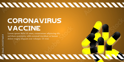 Coronavirus disease named COVID-19, dangerous virus vector illustration.