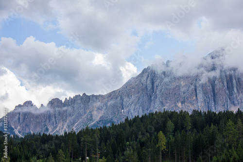 View of Latemar Mountain Range in the Dolomites © 80-20