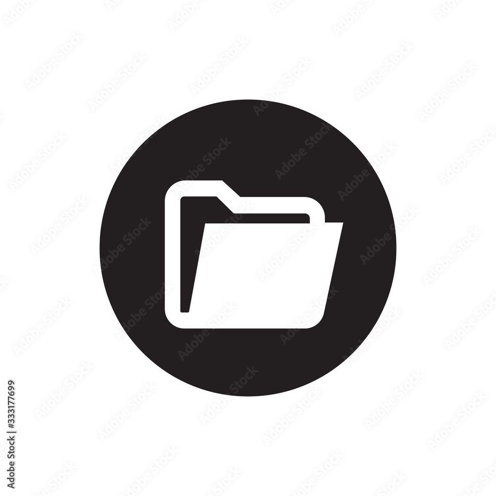 Folder vector icon, simple sign for web site and mobile app. Folder vector icon, simple sign for web site and mobile app.
