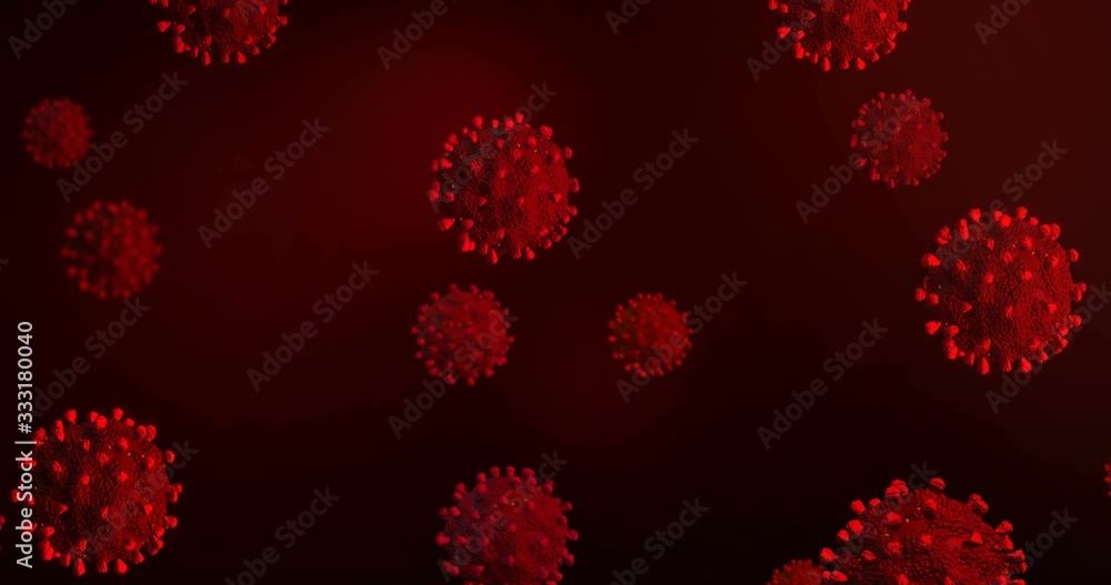 Professional 3D animation of macroviral cells, infection, animated chaotic movement of viruses Professional 3D animation of macroviral cells, infection, animated chaotic movement of viruses