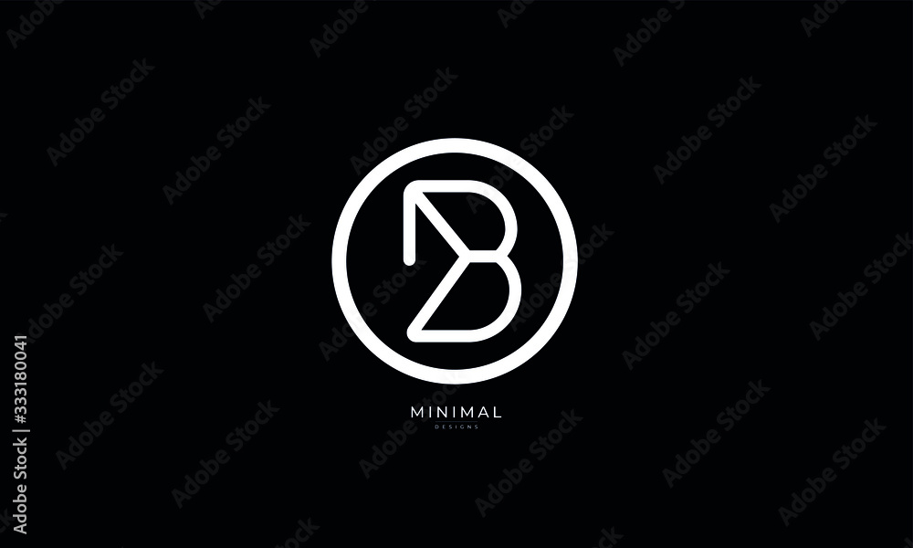 Alphabet letter icon logo B Alphabet letter icon logo B