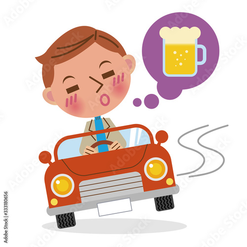 飲酒運転イメージ（デフォルメ）