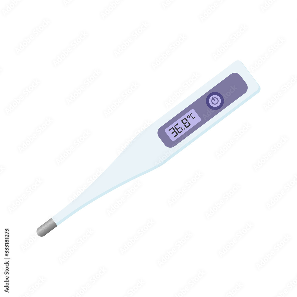 vector icon thermometer flat design vector icon thermometer flat design