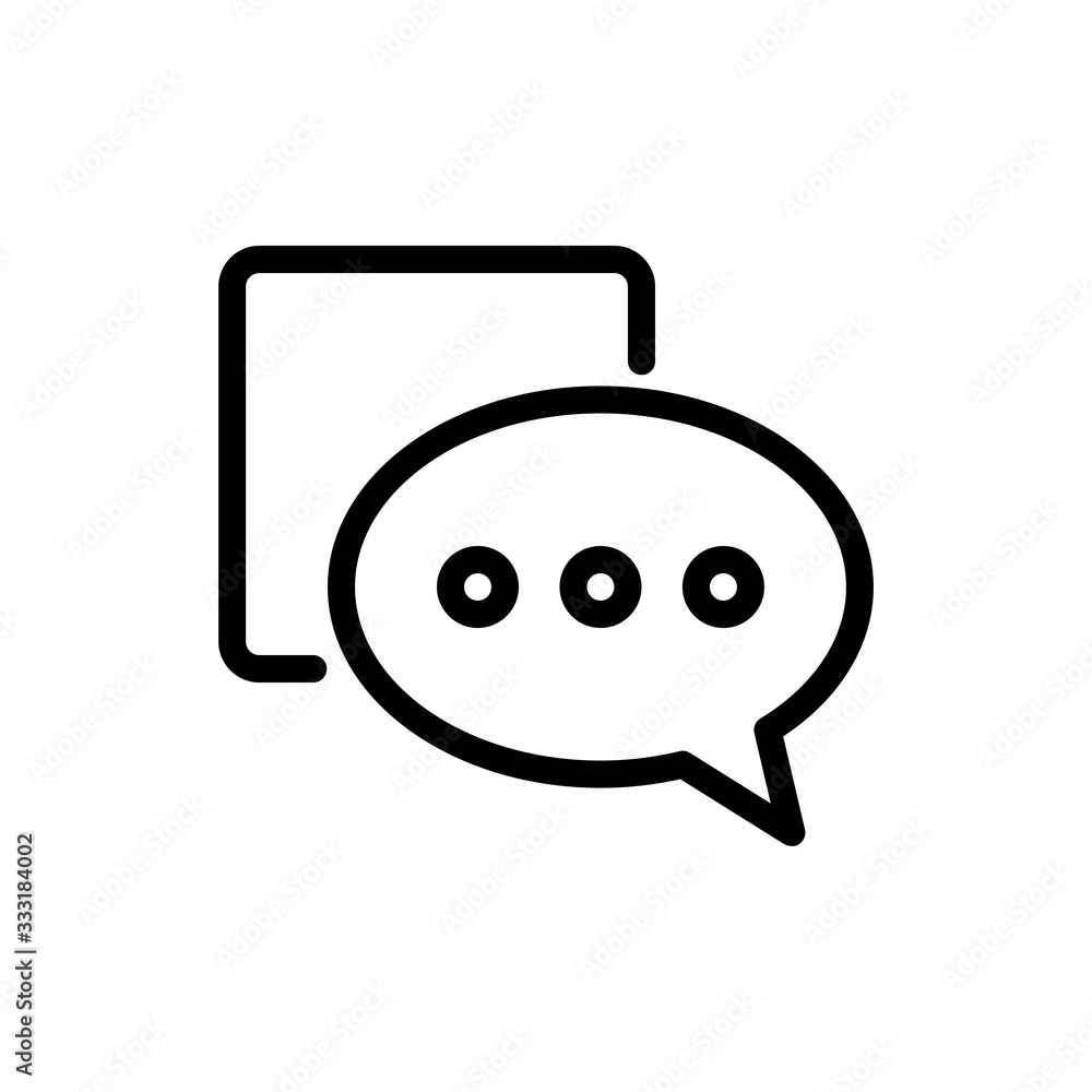 Chatting Vector Colour With Line Icon Illustration Chatting Vector Colour With Line Icon Illustration